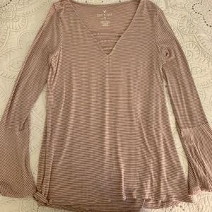 American Eagle Bell Sleeve Top